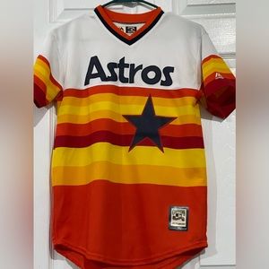 Youth (14/16) Houston Astros rainbow pullover jersey. Blank (no name/#)